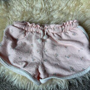 Girls Light Pink Organic Cotton Shorts